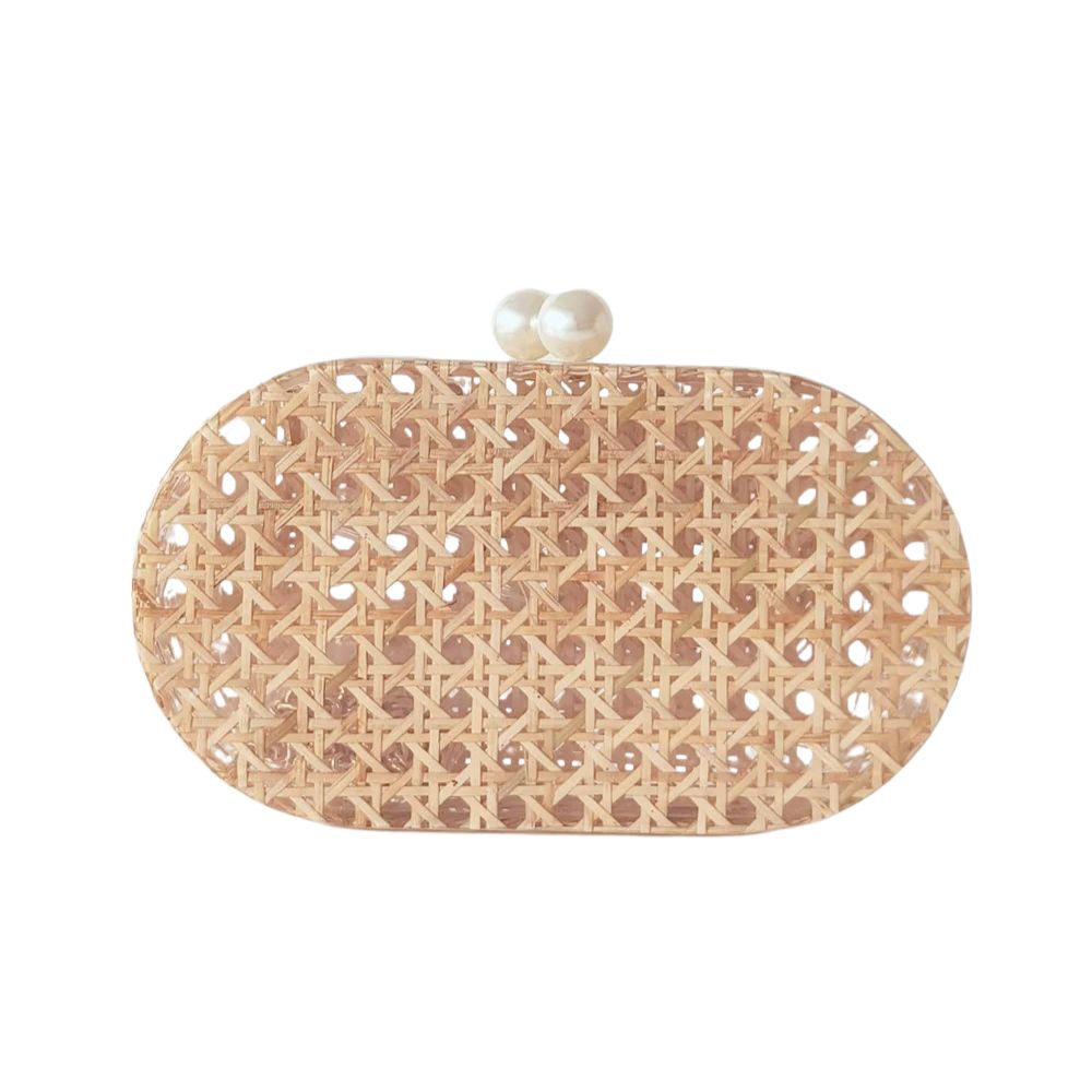 The 'Maya' Rattan Clutch