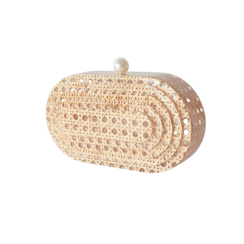 The 'Maya' Rattan Clutch