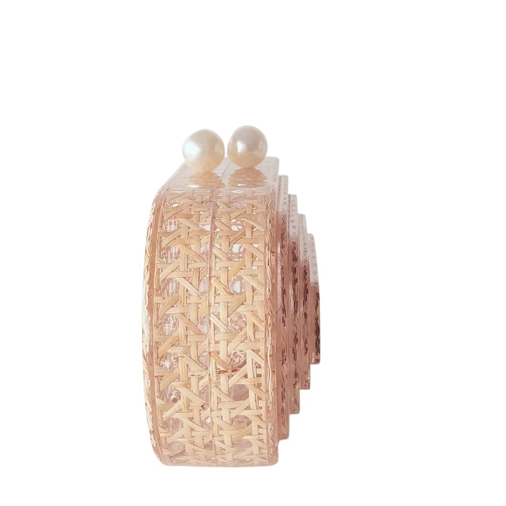 The 'Maya' Rattan Clutch