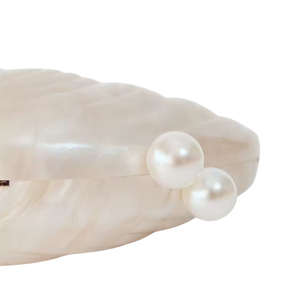 Perle Sand Shell Acryl Schulter Box Kupplungen Abend Weibliche Abend Handtaschen Marke Neue Hochzeit Party Mädchen Strand Handtasche Taschen