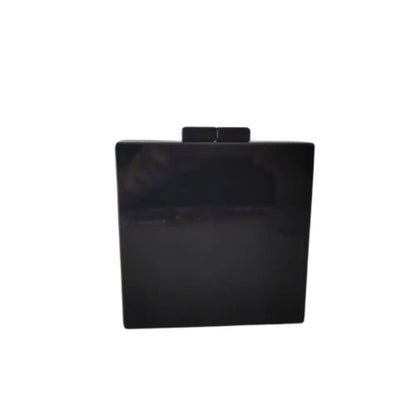 Künstlerische Acryl-Clutch – Schwarz-weiße Statement-Abendtasche mit Perlen- oder Kettengriff